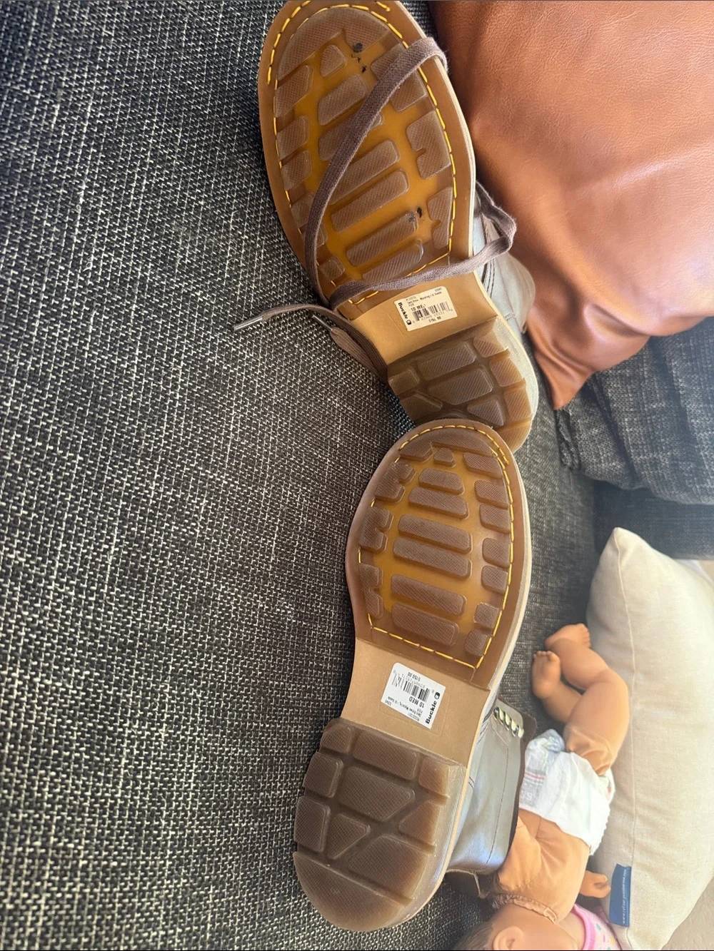 Dr. Martens Brown Leather Lace-Up Boots Rare Discontinued style